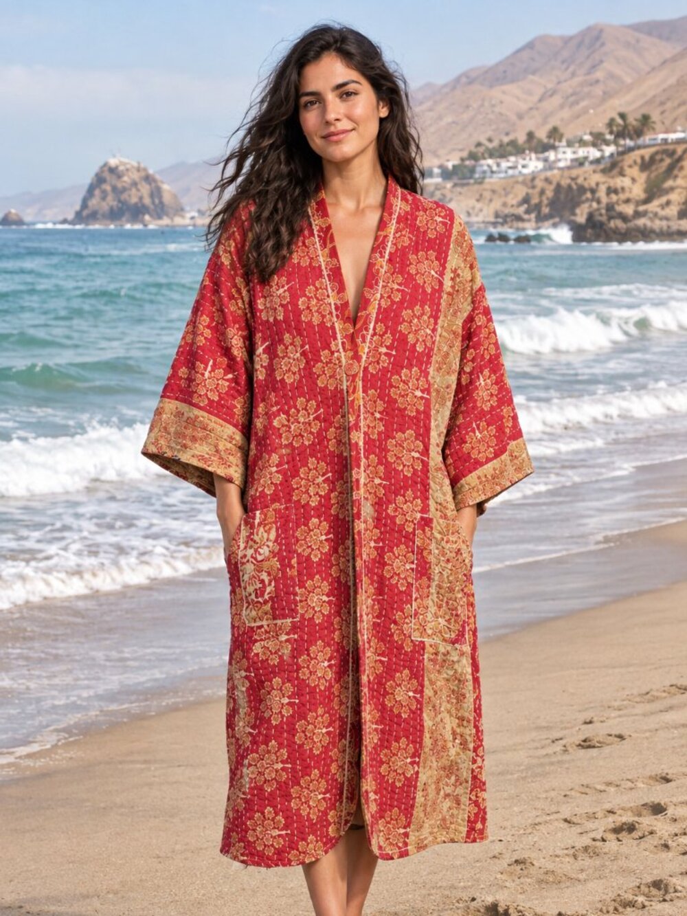 Reversible Kimono Robe - Picture 1 of 5